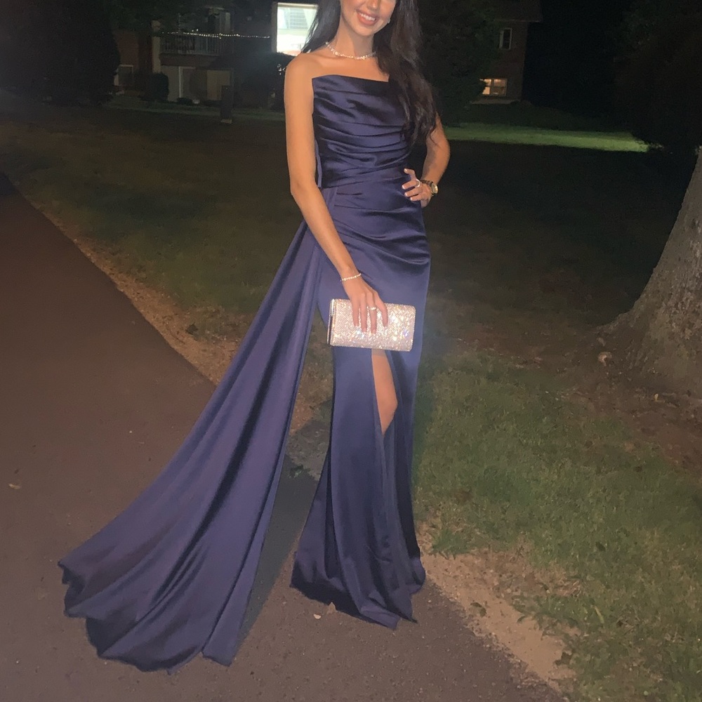 Strapless gown